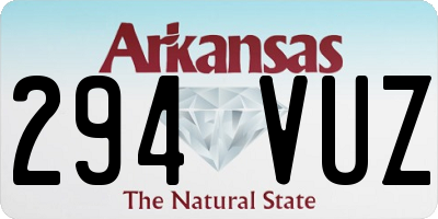 AR license plate 294VUZ