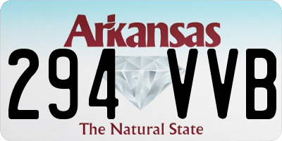 AR license plate 294VVB