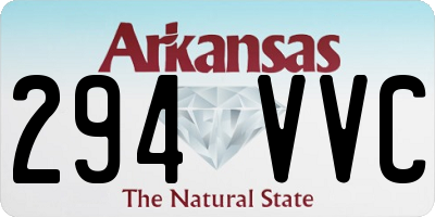 AR license plate 294VVC
