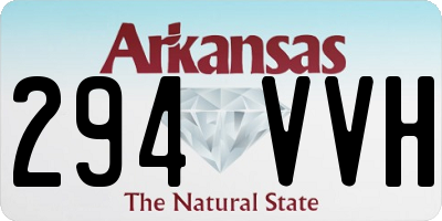 AR license plate 294VVH