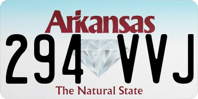 AR license plate 294VVJ