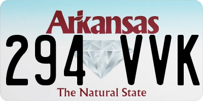 AR license plate 294VVK