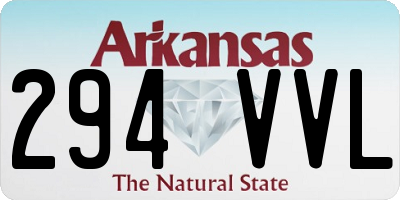 AR license plate 294VVL