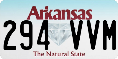 AR license plate 294VVM