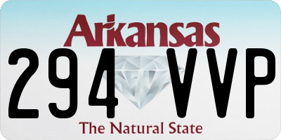 AR license plate 294VVP