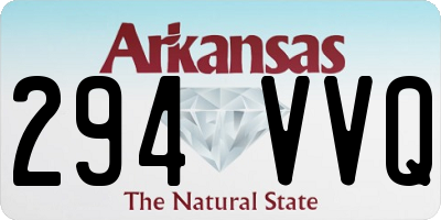 AR license plate 294VVQ