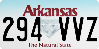 AR license plate 294VVZ