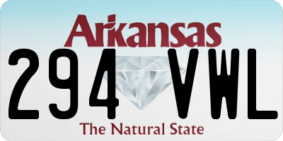 AR license plate 294VWL