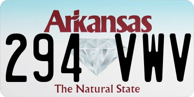 AR license plate 294VWV