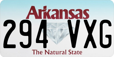 AR license plate 294VXG