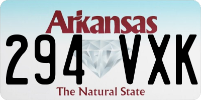 AR license plate 294VXK