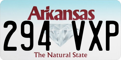 AR license plate 294VXP