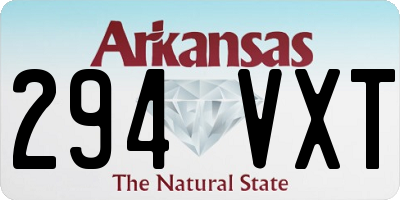 AR license plate 294VXT