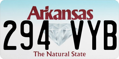AR license plate 294VYB
