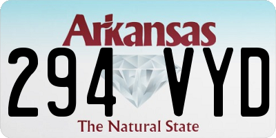 AR license plate 294VYD