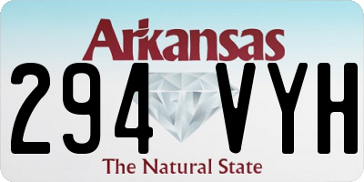 AR license plate 294VYH