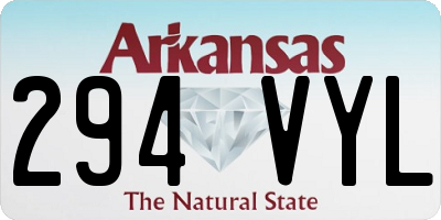 AR license plate 294VYL