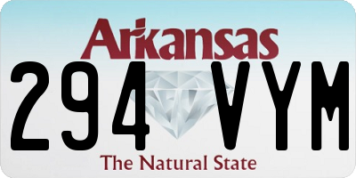 AR license plate 294VYM