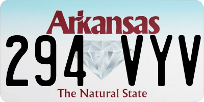 AR license plate 294VYV