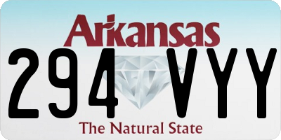 AR license plate 294VYY