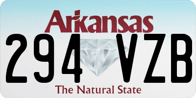 AR license plate 294VZB
