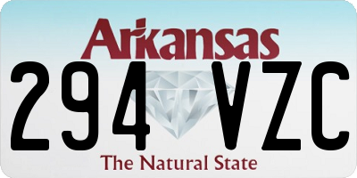 AR license plate 294VZC