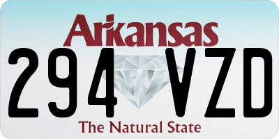 AR license plate 294VZD
