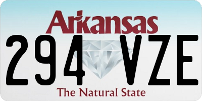 AR license plate 294VZE