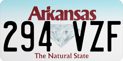 AR license plate 294VZF