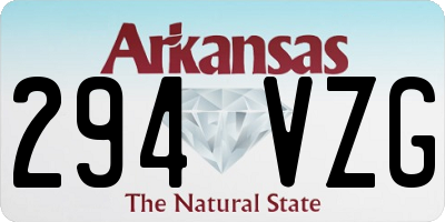 AR license plate 294VZG