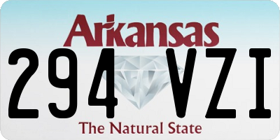 AR license plate 294VZI