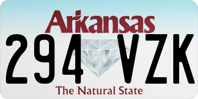 AR license plate 294VZK