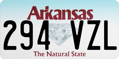 AR license plate 294VZL