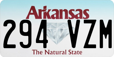 AR license plate 294VZM