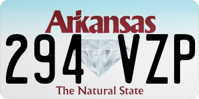AR license plate 294VZP