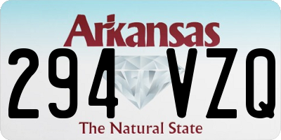 AR license plate 294VZQ