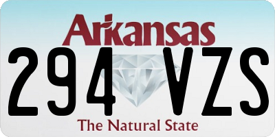 AR license plate 294VZS