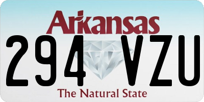 AR license plate 294VZU
