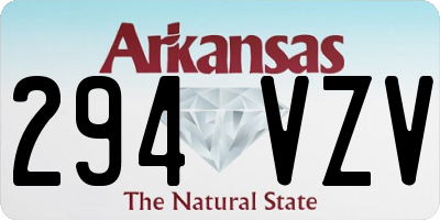 AR license plate 294VZV