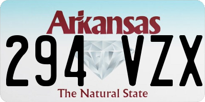 AR license plate 294VZX