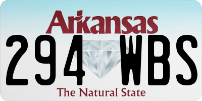 AR license plate 294WBS