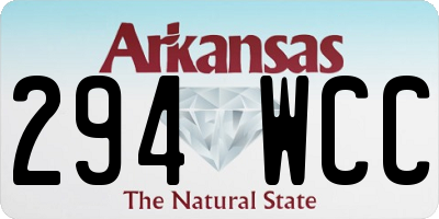 AR license plate 294WCC