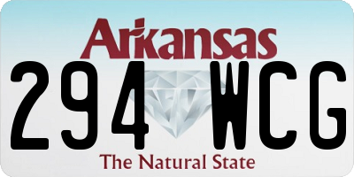 AR license plate 294WCG