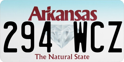 AR license plate 294WCZ