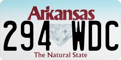 AR license plate 294WDC