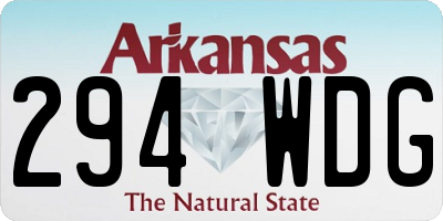 AR license plate 294WDG