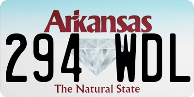AR license plate 294WDL