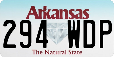 AR license plate 294WDP