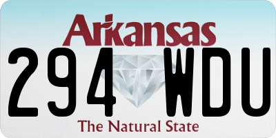 AR license plate 294WDU