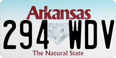 AR license plate 294WDV